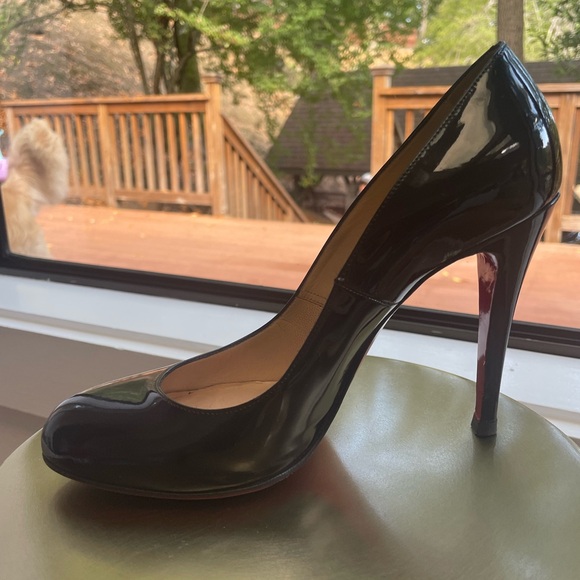Christian Louboutin 85 mm Pumps - Patent calf leather - Black - Women Size 39 - Picture 6 of 11